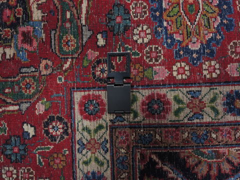 Mashad Blue Hand Knotted 99 X 132 Area Rug 100-16364 Image 4