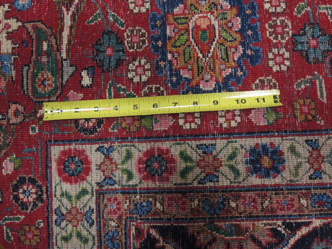 Mashad Blue Hand Knotted 99 X 132 Area Rug 100-16364 Image 5