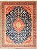 Isfahan Orange Hand Knotted 84 X 110  Area Rug 100-16366 Thumb 0