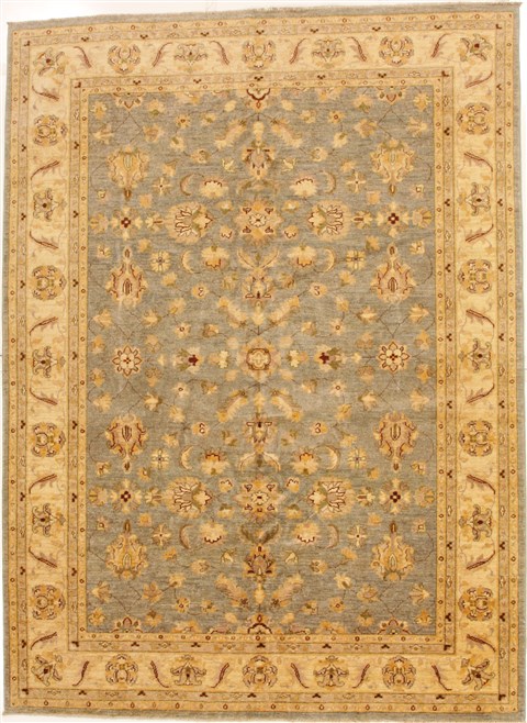 Pishavar Blue Hand Knotted 70 X 96  Area Rug 250-16373 Image 0