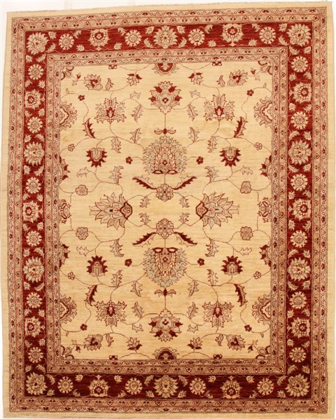 Pishavar Beige Square Flat Woven 67 X 83  Area Rug 250-16379 Image 0
