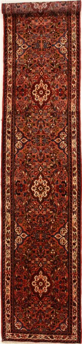 Hamedan Purple Runner Hand Knotted 26 X 1210  Area Rug 251-16384 Image 0