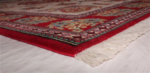 Qum Beige Hand Knotted 48 X 611 Area Rug 400-16391 Image 16