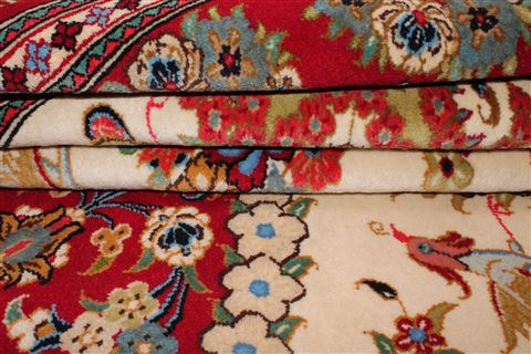 Qum Beige Hand Knotted 48 X 611 Area Rug 400-16391 Image 10