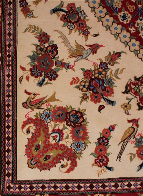 Qum Beige Hand Knotted 48 X 611 Area Rug 400-16391 Image 12