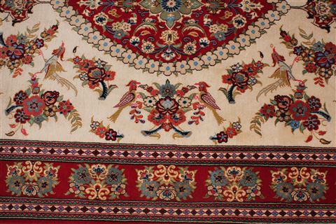 Qum Beige Hand Knotted 48 X 611 Area Rug 400-16391 Image 13