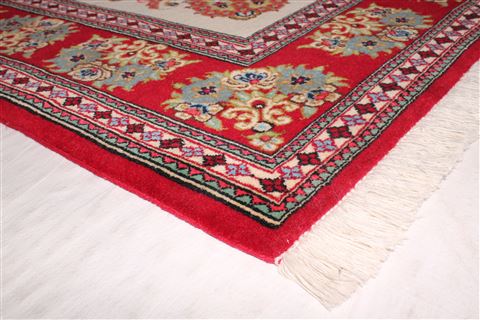 Qum Beige Hand Knotted 48 X 611 Area Rug 400-16391 Image 15