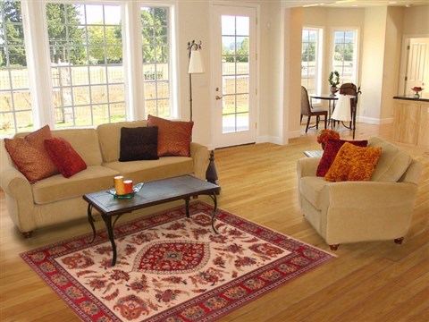 Qum Beige Hand Knotted 48 X 611 Area Rug 400-16391 Image 2