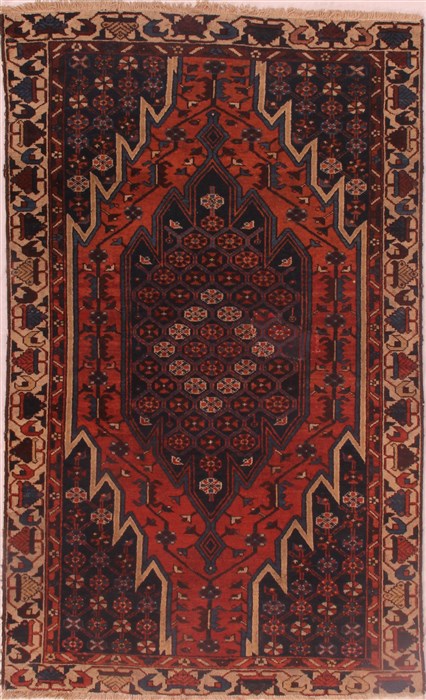 Mazlaghan Blue Hand Knotted 311 X 64 Area Rug 400-16398 Image 0