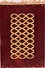 Turkman Red Hand Knotted 44 X 64 Area Rug 400-16402 Thumb 0