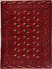 Turkman Red Hand Knotted 45 X 50  Area Rug 400-16404 Thumb 0