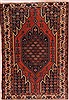 Mazlaghan Red Hand Knotted 43 X 62  Area Rug 400-16405 Thumb 0