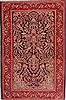 Sarouk Blue Hand Knotted 46 X 69  Area Rug 400-16409 Thumb 0
