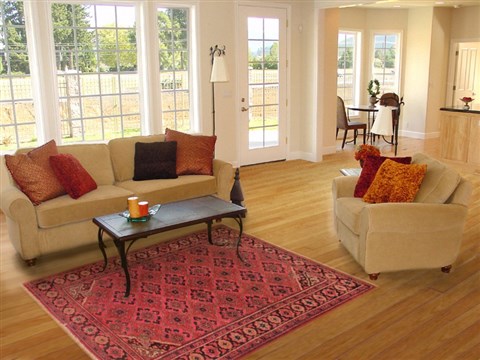 Semnan Purple Hand Knotted 49 X 69 Area Rug 400-16410 Image 5