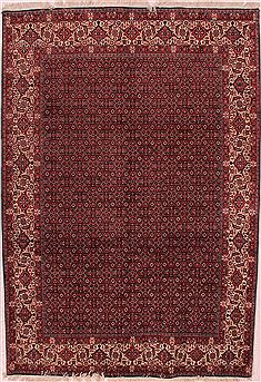 Persian Bidjar Purple Rectangle 7x10 ft Wool Carpet 16421