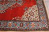 Tabriz Orange Hand Knotted 71 X 101 Area Rug 400-16422 Thumb 11