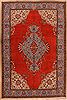 Tabriz Orange Hand Knotted 71 X 101  Area Rug 400-16422 Thumb 0