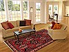 Bakhtiar Red Hand Knotted 71 X 103 Area Rug 400-16425 Thumb 4