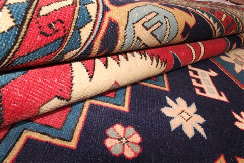 Turco-Persian Blue Hand Knotted 66 X 97 Area Rug 400-16429 Image 3