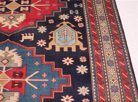 Turco-Persian Blue Hand Knotted 66 X 97 Area Rug 400-16429 Image 7