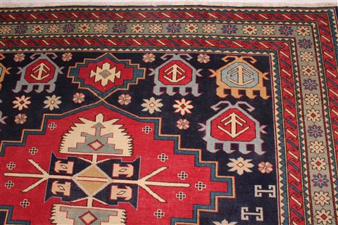 Turco-Persian Blue Hand Knotted 66 X 97 Area Rug 400-16429 Image 8