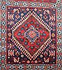 Yalameh Red Hand Knotted 71 X 95  Area Rug 400-16430 Thumb 2