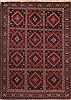 Yalameh Red Hand Knotted 71 X 95  Area Rug 400-16430 Thumb 0