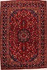 Mashad Red Hand Knotted 69 X 97  Area Rug 400-16431 Thumb 0