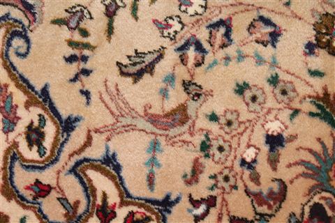 Tabriz Beige Hand Knotted 66 X 91 Area Rug 400-16432 Image 17