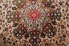 Tabriz Beige Hand Knotted 66 X 91 Area Rug 400-16432 Thumb 11