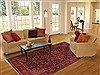 Sarouk Blue Hand Knotted 71 X 104 Area Rug 400-16433 Thumb 4