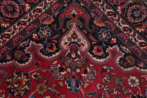 Mashad Red Hand Knotted 69 X 101 Area Rug 400-16434 Image 18
