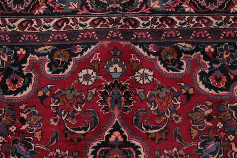 Mashad Red Hand Knotted 69 X 101 Area Rug 400-16434 Image 19