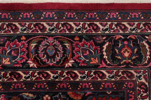 Mashad Red Hand Knotted 69 X 101 Area Rug 400-16434 Image 20