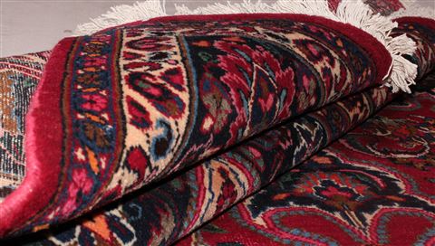 Mashad Red Hand Knotted 69 X 101 Area Rug 400-16434 Image 6