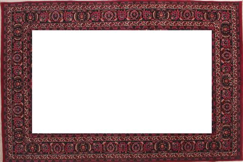 Mashad Red Hand Knotted 69 X 101 Area Rug 400-16434 Image 7