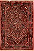 Hamedan Purple Hand Knotted 34 X 410  Area Rug 400-16438 Thumb 0