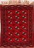 Turkman Red Hand Knotted 36 X 47  Area Rug 400-16441 Thumb 0