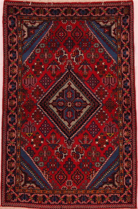 Joshaghan Red Hand Knotted 30 X 57  Area Rug 400-16456 Image 0
