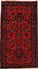 Hamedan Red Hand Knotted 36 X 65  Area Rug 400-16471 Thumb 0