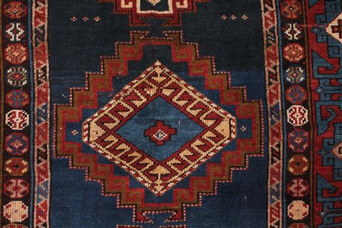 Shirvan Blue Hand Knotted 46 X 82 Area Rug 400-16472 Image 10
