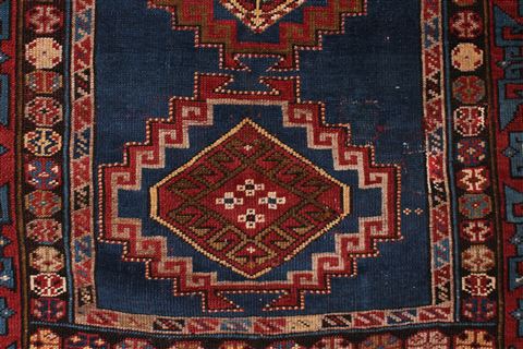 Shirvan Blue Hand Knotted 46 X 82 Area Rug 400-16472 Image 11
