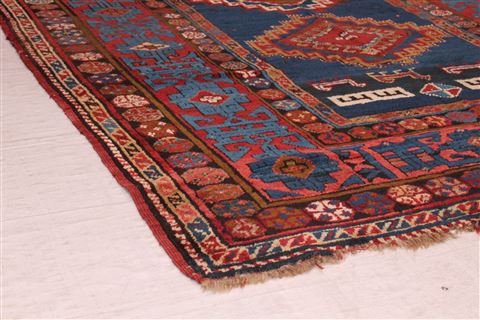 Shirvan Blue Hand Knotted 46 X 82 Area Rug 400-16472 Image 12