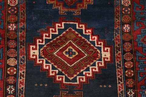 Shirvan Blue Hand Knotted 46 X 82 Area Rug 400-16472 Image 9
