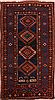 Shirvan Blue Hand Knotted 46 X 82  Area Rug 400-16472 Thumb 0
