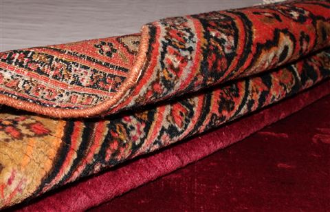 Mashad Red Hand Knotted 66 X 93 Area Rug 400-16473 Image 12
