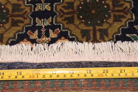 Tabriz Green Hand Knotted 67 X 91 Area Rug 400-16474 Image 6