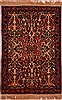 Hamedan Beige Hand Knotted 37 X 50  Area Rug 400-16478 Thumb 0