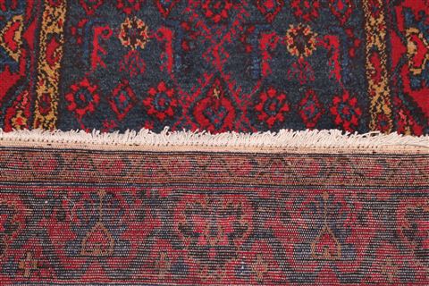 Hamedan Blue Runner Hand Knotted 31 X 1611 Area Rug 400-16485 Image 3
