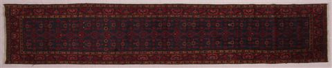Hamedan Blue Runner Hand Knotted 31 X 1611 Area Rug 400-16485 Image 6
